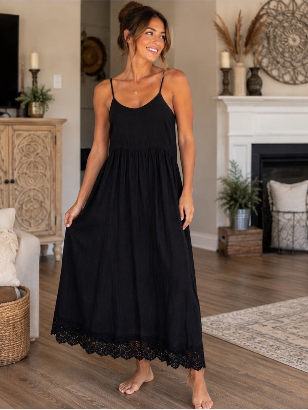 Free people rayon slip dress